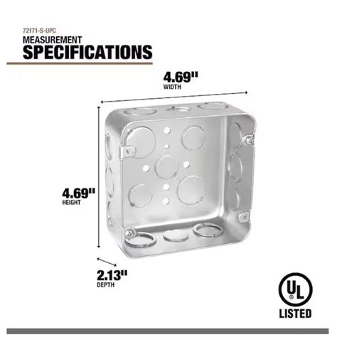 Southwire New and Old Work Square Steel Electrical Box